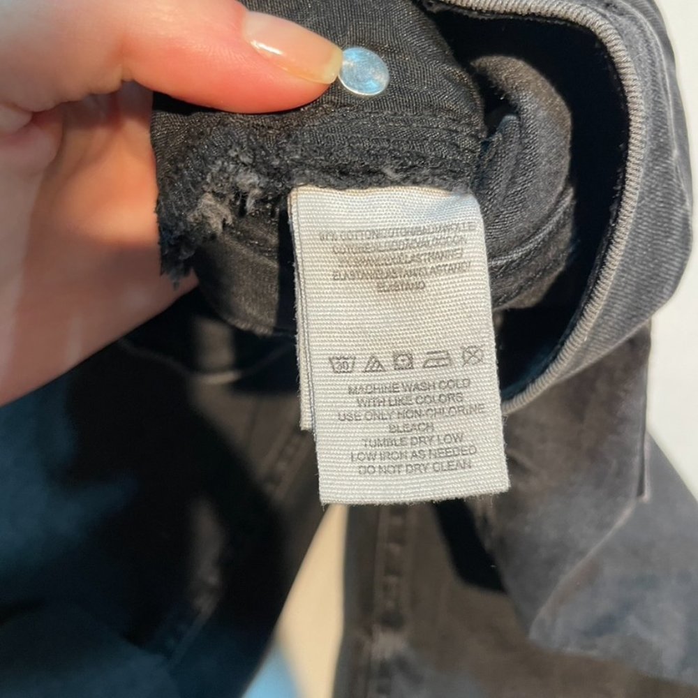 Free People Busted Knee Skinny Jeans in Faded Black - Picture 10 of 11